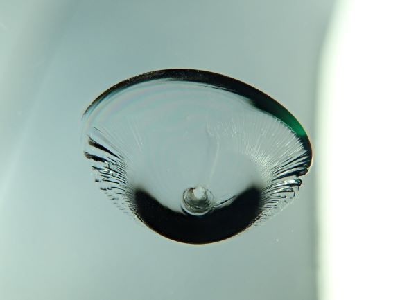 京都市北区 日産キャラバン 飛び石 フロントガラスのヒビをリペア修理